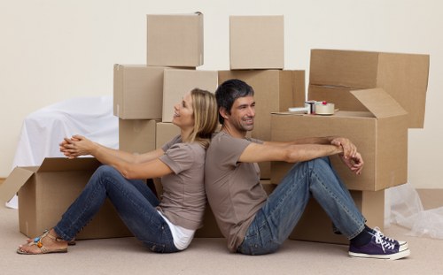 Careful packing and loading for a Hampstead home move