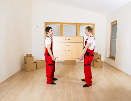 Secure storage arrangement for furniture and belongings during a Hampstead move